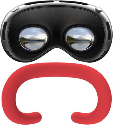 Силиконовая накладка на лицо KASTWAVE VR для аксессуаров Apple Vision Pro, водонепроницаемая моющаяся лицевая подушечка для VR-гарнитуры Vision Pro, сменная силиконовая лицевая подушечка (красная) с доставкой по Душанбе, по Худжанду, по Бохтару и по всему 1000040675