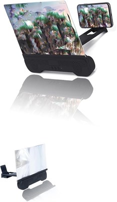 Увеличитель экрана телефона 14 дюймов со встроенными Bluetooth-динамиками, 3D HD-усилителем для фильмов, видео и игр, складной подставкой с доставкой по Душанбе, по Худжанду, по Бохтару и по всему Таджикистану. 1000040735