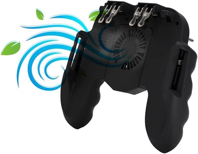 Игровой контроллер Bukela для мобильных телефонов с охлаждающим вентилятором, беспроводной геймпад для мобильных устройств, для игр PUBG/Rules of Survival, игровой джойстик для iOS/телефонов с доставкой по Душанбе, по Худжанду, по Бохтару и по всему Таджи 1000040754