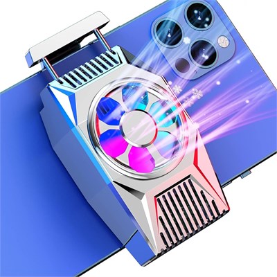 Удобный кулер для мобильного телефона, радиатор для смартфона Radiato, радиатор для игровых полупроводниковых устройств iPhone/Android, вентилятор для охлаждения ячеек, мобильный радиатор (серебристый) с доставкой по Душанбе, по Худжанду, по Бохтару и по 1000040787