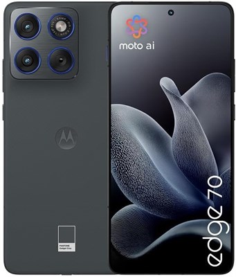 MOTOROLA Edge 70 5G, 12+12 ГБ оперативной памяти с функцией Boost, 512 ГБ встроенной памяти, оптическая стабилизация изображения, защита от воды и пыли по стандарту IP68/IP69, процессор Snapdragon 7-го поколения, 6,7-дюймовый pOLED-дисплей 120 Гц, цвет PA 1000041456
