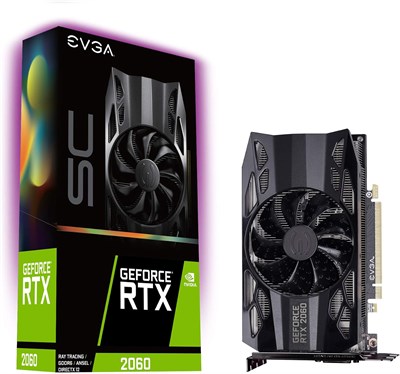 Видеокарта EVGA GeForce RTX 2060 SC GAMING, 6 ГБ GDDR6, с вентилятором HDB, артикул 06G-P4-2062-KR 1000042557