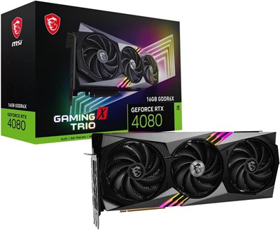 Видеокарта MSI Gaming GeForce RTX 4080 16GB GDRR6X 384-Bit HDMI/DP Nvlink Tri-Frozr 3 Ada Lovelace Architecture (Gaming X Trio) 1000042558