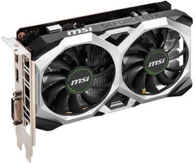 Видеокарта MSI Gaming GeForce GTX 1650 128-бит HDMI/DP/DVI 4 ГБ GDRR6 с поддержкой HDCP, DirectX 12, VR Ready OC (GTX D6 Ventus XS OCV1), G165D6VXSC1 1000042562
