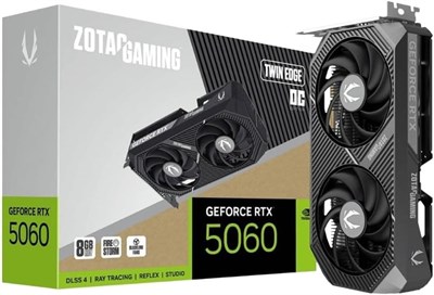 Видеокарта ZOTAC GAMING GEFORCE RTX 5060 8GB 128BITS GDDR7 TWIN EDGE OC ZT-B50600H-10M 1000042567