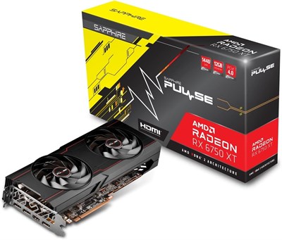 Видеокарта SAPPHIRE PULSE AMD Radeon RX 6750 XT GAMING OC, 12 ГБ GDDR6, PCI Express 4.0, ATX (113180320G) 1000042568
