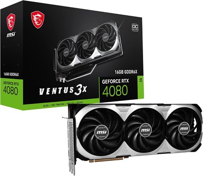 Видеокарта MSI Gaming GeForce RTX 4080 16GB GDRR6X 256-Bit HDMI/DP Nvlink Tri-Frozr 3 Ada Lovelace Architecture (RTX 4080 16GB Ventus 3X OC) 1000042573