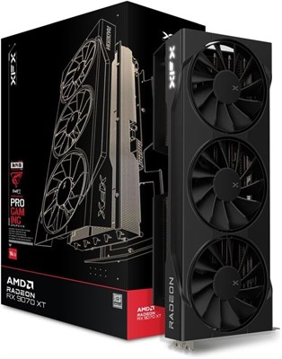 Видеокарта XFX Swift AMD Radeon RX 9070XT Triple Fan Gaming Edition с 16 ГБ GDDR6 и разъемами HDMI 3xDP, AMD RDNA 4 RX-97TSWF3BA 1000042580
