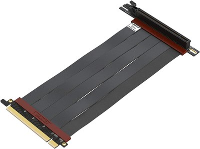 LINKUP - Кабель-райзер Ultra PCIe 4.0 X16 [протестировано для RTX4090 RX6950XT x570 B550 Z690] Экранированный, вертикальный, для игр, PCI Express Gen4, универсальный, 90-градусный разъем "мама" (20 см), совместим с 3.0 Gen3 1000042604