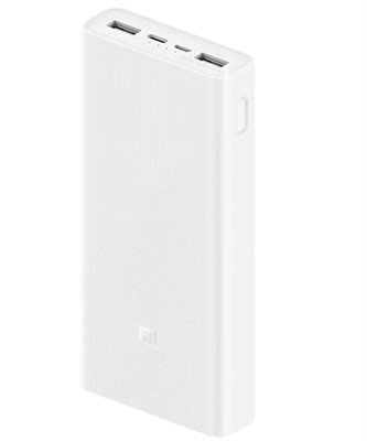 Повербанк Xiaomi Mi Power Bank 3, 20000 mAh белый 3752 - фото 7336