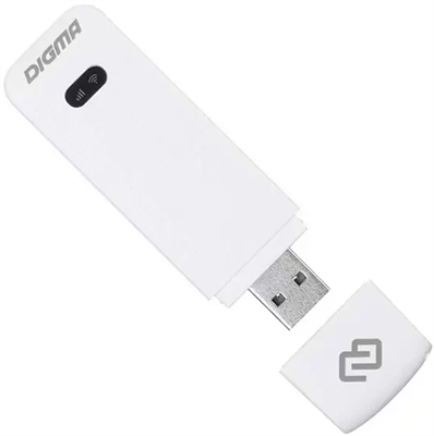 Модем Digma Dongle 3G/4G White DW1961 3778 - фото 7367