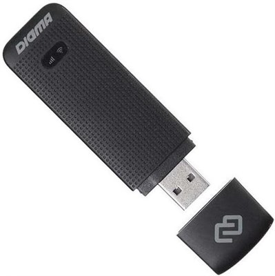 Модем Digma Dongle 3G/4G Black DW1961 3780 - фото 7369