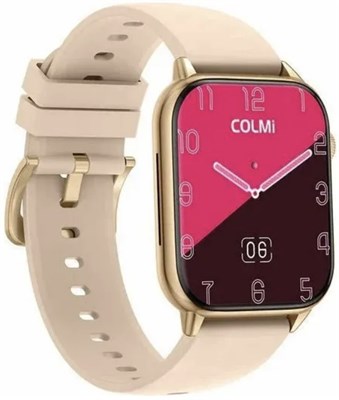 Умные часы Colmi C60 Silicone Strap Gold-White 5264 - фото 9220