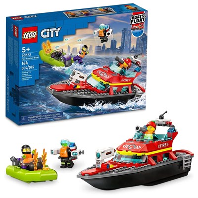 Конструктор LEGO City Пожарная спасательная лодка, 144 детали, 60373 5469 - фото 9439