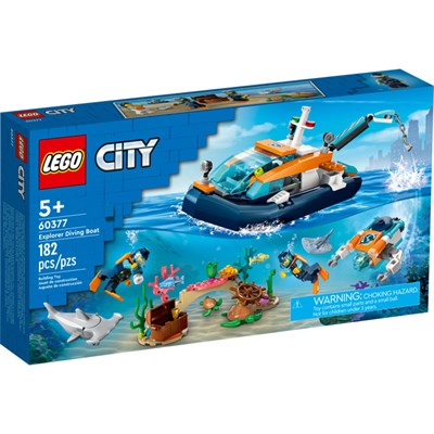 Конструктор LEGO City Исследовательская водолазная лодка , 182 детали, 60377 5474 - фото 9443