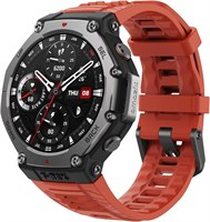Прочные/военные смарт-часы Amazfit T-Rex 3, 48 мм, батарея на 27 дней, GPS (с конфиденциальностью), автономные карты, водонепроницаемость до 328 футов, 170 режимов фитнеса/спорта, искусственный интеллект, голосовое управление, для Android или iPhone 1000109