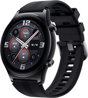 Умные часы HONOR Watch GS 3 с сенсорным экраном AMOLED диагональю 1,43 дюйма, датчиками сердечного ритма, сна и уровня кислорода в крови, двойным GPS, вызовами по Bluetooth, сроком службы 14 дней, более 100 различными спортивными режимами, темно-черным цв 1000132