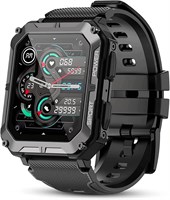 Военные умные часы с Bluetooth-вызовами, умные часы для мужчин и женщин, фитнес-трекер с пульсометром, датчик сна и водонепроницаемость 1000244