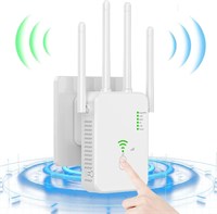 Удлинитель Wi-Fi — двухдиапазонный усилитель 5G, 1200 Мбит/с, большой радиус действия, порт Ethernet, поддержка режима повторителя/точки доступа 1003067