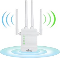 AnnuoYi WiFi Extender? Усилитель сигнала расширителя диапазона WiFi? 5G, 1200 Мбит/с, двухчастотный? Мини-компактный интернет-усилитель для дома, повторитель беспроводного сигнала 1003069