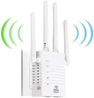 Удлинитель Wi-Fi, усилитель сигнала расширителя диапазона Wi-Fi 1200 Мбит/с, покрытие до 12 880 кв. футов и 105 устройств, усилитель Wi-Fi и удлинитель сигнала Интернета, интернет-повторитель 1003250
