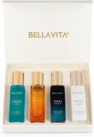 BellaVita Роскошный подарочный набор парфюмерии унисекс для женщин и мужчин | Включает Honey OUD, SKAI, FRESH, White OUD, парфюмерный набор | Стойкие парфюмерные ароматы | Премиальная коллекция парфюмерии (4x20 мл) 1004019