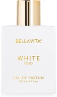 BellaVita Роскошные белые духи OUD для женщин | Белый мускус, Ваниль, Амбра | Стойкие женские духи | Удовые духи для женщин | Сертифицированные IFRA ароматические масла | Без тестирования на животных, флакон для духов, 100 мл 1004041