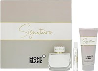 MONTBLANC Mont Blanc Signature Eau De Parfum, подарочный набор из 3 предметов для женщин (EAU DE PARFUM SPRAY 3 OZ & LOTION 3,4 OZ & EAU DE PARFUM 0,25 OZ MINI) 1004089
