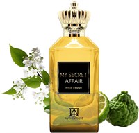 AUTHENTEQUE — Духи My Secret Affair для женщин — Вдохновлены S.candal из J.PG — Стойкие духи — 3,4 жидких унции — Жасмин, цвет апельсина, фрезия и ландыш — Без жестокости — 100 мл 1004093