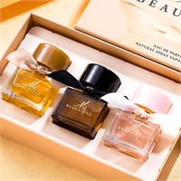 Женский парфюмерный набор Eau De Parfum, роскошный подарочный набор парфюмерии для женщин, долговечный парфюмерный набор 3x30 мл на день рождения, подарочный набор парфюмерной коробки со свежим цветочным ароматом для подруги, свиданий, юбилея 1004145