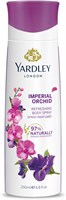 Yardley London Спрей для тела «Императорская орхидея» для женщин — 200 мл Фруктовые и сочные ноты груши Стойкий и премиальный свежий цветочный аромат 1004280