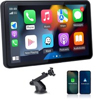 CARabc 7-дюймовый беспроводной CarPlay и беспроводной Android Auto с сенсорным экраном Автомобильная магнитола — портативный адаптер для монтажа и обслуживания с GPS-навигацией, зеркальной связью, голосовым управлением HD FM 2286643344