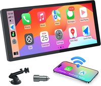 CARABC D1025 Экран Carplay для автомобиля 10,25-дюймовый встроенный двойной Bluetooth Поддержка управления на рулевом колесе 1920 * 720 Сверхвысокое разрешение Поддержка Android Auto и Apple CarPlay (D1025) 3606965669