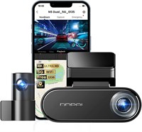 Видеорегистратор DDPAI 4K для автомобилей, передний и задний видеорегистратор 2160P + 1080P Встроенный 32G eMMC ADAS 5G WiFi GPS с управлением через приложение 24-часовой монитор парковки, N5 Dual 1029961175