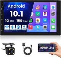 Автомобильная стереосистема Android Double Din, 7-дюймовый сенсорный экран высокой четкости 1080P. Автомобильная мультимедийная система Android 11 с GPS-навигацией/HiFi/WiFi/Bluetooth/RDS/FM-радио/Mirror-Link, двойным USB-портом с камерой заднего вида в к 3939958251