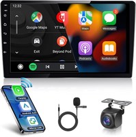 10-дюймовый автомобильный стереоэкран Android, 8 ГБ ОЗУ, 128 ГБ памяти с Apple CarPlay, Android Auto 4G и Wi-Fi, DSP, FM&AM, BT, MirrorLink, разделенный экран, PIP, GPS, быстрая загрузка 3408354548