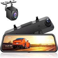 Зеркальный видеорегистратор MR SMART 10-дюймовая камера заднего вида, передняя и задняя камеры 1080P, Full HD, сенсорный экран IPS, широкий угол обзора 170°, циклическая запись, G-сенсор, система помощи при парковке, водонепроницаемость ночного видения 4166666242