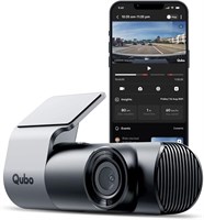 Автомобильный видеорегистратор Qubo Pro, видеорегистратор для автомобильного гаджета от Hero Group | Видеорегистратор «Сделано в Индии» | Full HD 1080p | Широкий угол обзора | G-сенсор | Wi-Fi | Экстренная запись 3046107527