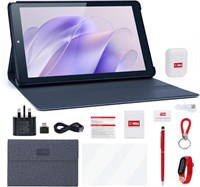 Планшет C idea 9 дюймов, 8 ГБ + 512 ГБ, Wi-Fi 5G LTE, планшет Android 12 с возможностью расширения, 512 ГБ TF, двойная камера 5 МП + 8 МП с чехлом, планшет для взрослых и подростков, CM915 (серый) 1000000014