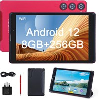 8-дюймовый планшет C idea, Android 12, SIM-карта, 8 ГБ ОЗУ, 256 ГБ ПЗУ (512 ГБ TF), планшеты с сенсорным экраном HD и подарком, Wi-Fi/5G LTE CM835 (красный) 1000000048