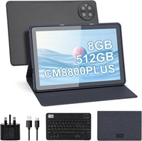 Планшет C idea с диагональю 10,1 дюйма, Android 13, HD IPS-экран 1280x800, 8 ГБ ОЗУ, 512 ГБ встроенной памяти, Wi-Fi, Bluetooth, GPS, двойная камера, долговечная батарея Планшет, CM8800Plus (черный) 1000000072