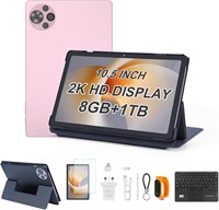 Планшет C idea с диагональю 10,5 дюйма, Android 14, 8 ГБ ОЗУ, 1 ТБ встроенной памяти, Wi-Fi, Bluetooth, GPS, двойная камера, аккумулятор с длительным сроком службы, CM10500Plus (розовый) 1000000079
