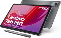 Планшет Lenovo Tab M11 | 11-дюймовый сенсорный дисплей WUXGA | МедиаТек Хелио G88 | 8 ГБ ОЗУ | SSD-накопитель на 128 ГБ | Wi-Fi | Андроид 14 | Серый | Включает в себя Tab Pen 1000000098