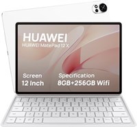 Планшет HUAWEI MatePad 12 X — 12 дюймов, полноэкранный дисплей 2,8K, большой аккумулятор, функция Super Charge, Wi-Fi, 8 ГБ+256 ГБ, клавиатура HUAWEI Glide, профессиональное приложение GoPaint, белый цвет 1000000119