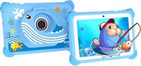 Детский планшет Q42 с письменным ЖК-дисплеем: 7-дюймовый Android-планшет с вкладышем Wi-Fi 5G и подставкой-держателем — идеально подходит для дошкольного образования и обучения (синий) 1000000121