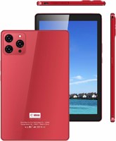 C idea 9-дюймовый смарт-планшетный ПК Android Tab IPS дисплей с одной SIM-картой 5G LTE Wi-Fi Zoom и поддержкой Tiktok CM915 с защитным чехлом и беспроводным Airpod (красный) 1000000160