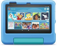 Детский планшет Fire 7, дисплей 7 дюймов, от 3 до 7 лет, с любимым контентом без рекламы, родительским контролем, 32 ГБ, синий. 1000000171