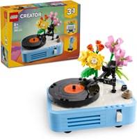 LEGO Creator 3in1 Проигрыватель пластинок с цветами Игрушка-конструктор - Перестраивается в модель радио или микрофона - Музыкальные игрушки для девочек и мальчиков от 8 лет - Творческая идея подарка - 31172 1000000190