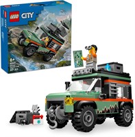 LEGO City Off-Road 4x4 Mountain Truck Toy Set - Строительные игрушки для мальчиков и девочек от 6 лет - Веселые идеи подарков на дни рождения и праздники - Включает минифигурку и аксессуары - 60447 1000000198