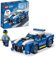 LEGO 60312 Городская полицейская машина, игрушечная для детей от 5 лет с минифигуркой офицера, небольшая идея для подарка, серия «Приключения», набор для погони 1000000195